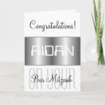 Congratulations on your Bar Mitzvah Card<br><div class="desc">Congratulations on your Bar Mitzvah Mazel Tov greeting card by DatesduJour.</div>