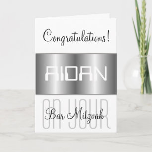 Congratulations on your Bar Mitzvah Card