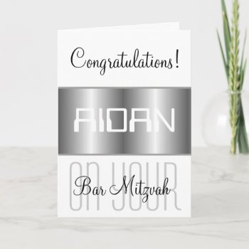 Congratulations On Your Bar Mitzvah Card by DatesDuJour at Zazzle