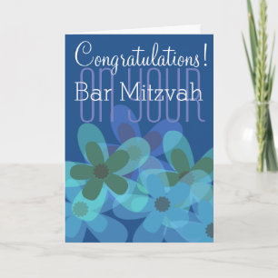 Congratulations on your Bar Mitzvah floral Card