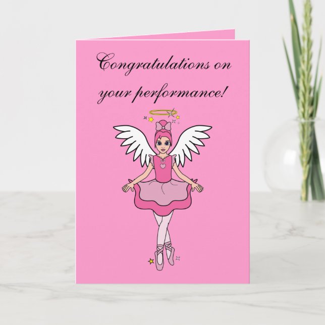 Congratulations on Your Dance Recital Angel Card (Front)