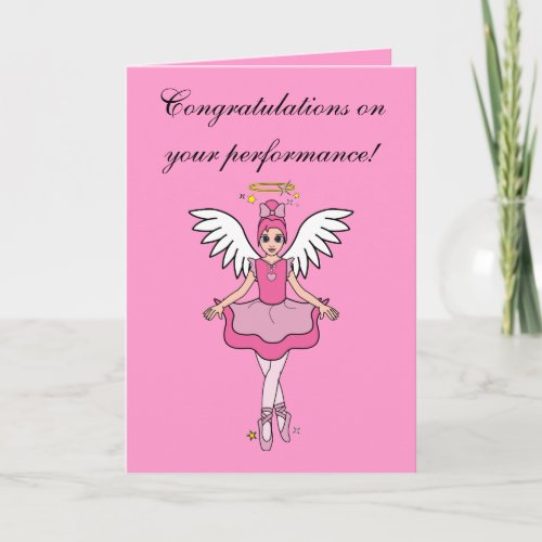Congratulations on Your Dance Recital Angel Card