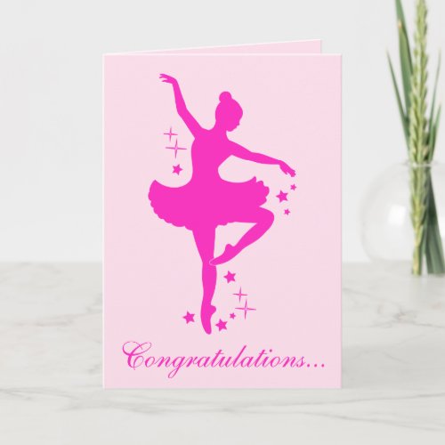 Congratulations on Your Dance Recital Card