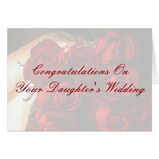 Congratulations On Your Daughter s Wedding Card Zazzle.com