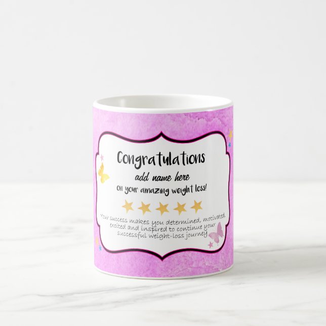 Congratulations on Your Diet Weight Loss Coffee Mug (Center)