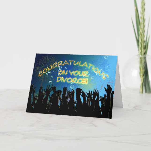 Congratulations on your divorce card (Front)