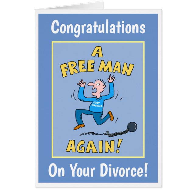 Congratulations On Your Divorce. Cards (Front)