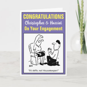 Congratulations On Your Engagement - Funny Card