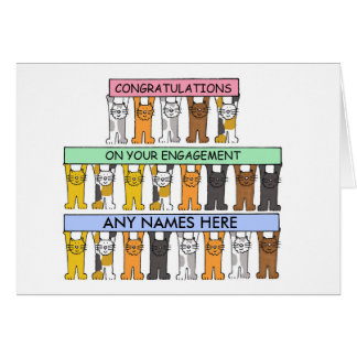 Congratulations on your engagement, to customise. card