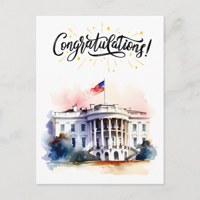 Congratulations on Your First election Postcard (Front)