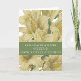 Congratulations on Your First Holy Communion Card
