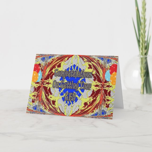 Congratulations On Your GED Card (Front)