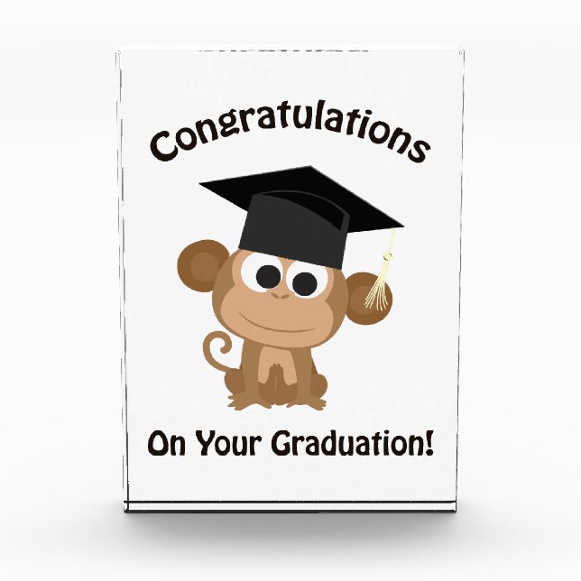 Congratulations on Your Graduatation Monkey Award (Front)