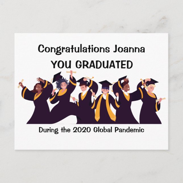 Congratulations on your Graduation 2020 Postcard (Front)