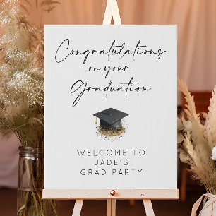 Congratulations On Your Graduation Faux Canvas Print