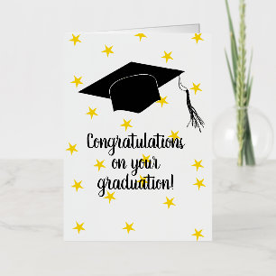 Congratulations on your graduation!  foil greeting card