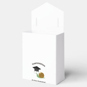 Congratulations on Your Graduation Snail Favor Boxes