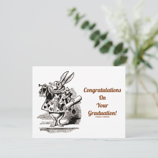 Congratulations On Your Graduation (White Rabbit) (Standing Front)