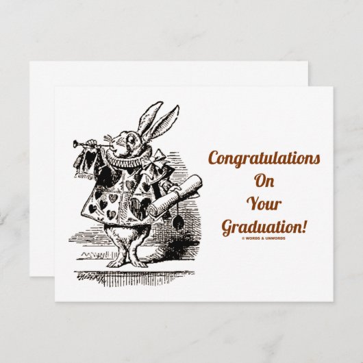 Congratulations On Your Graduation (White Rabbit) (Front/Back)