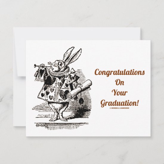 Congratulations On Your Graduation (White Rabbit)