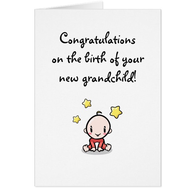 Congratulations On Your Grandchild, Grandparents, (Front)