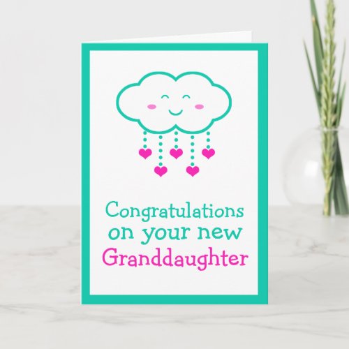 Congratulations on Your Granddaughter Card
