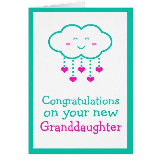 Congratulations To Granddaughter On Her Achievement Congratulations on Your Granddaughter Card | Zazzle