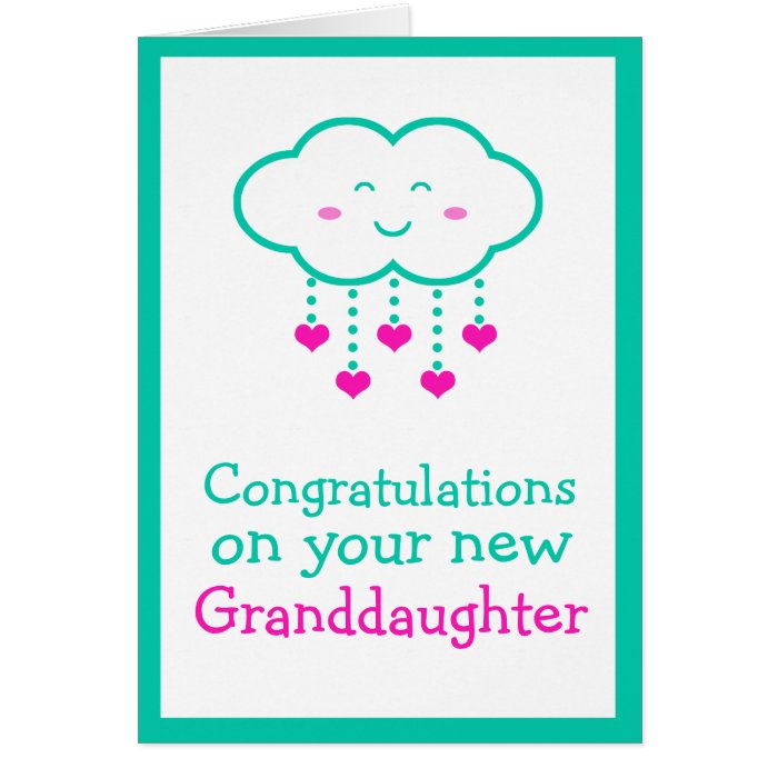 Congratulations on Your Granddaughter Card