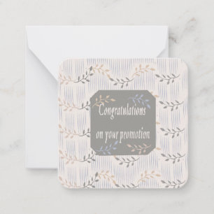 Congratulations on your Job promotion: Note Card