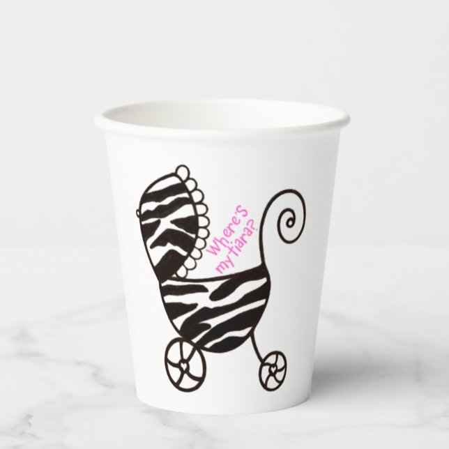 “Congratulations On Your Little Princess” Party Paper Cups (Front)