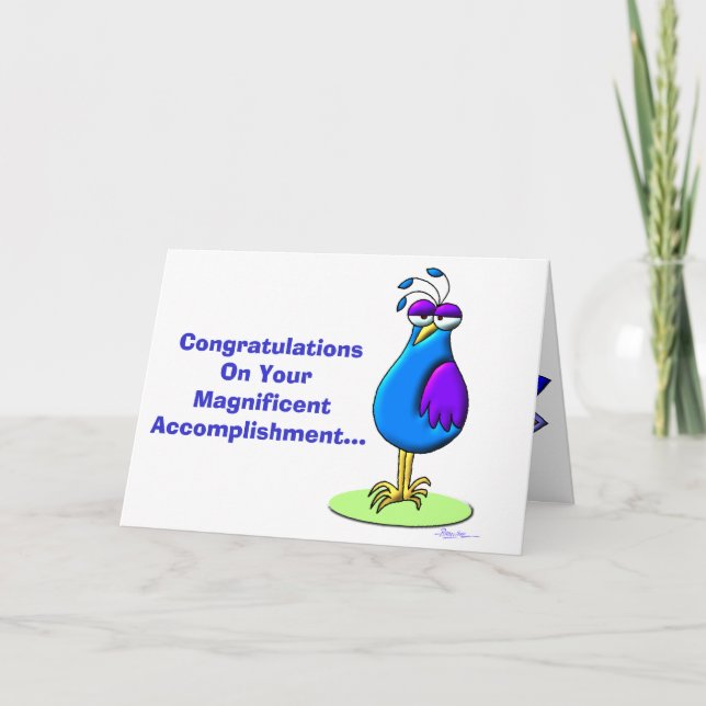 Congratulations On Your Magnificent Accomplishment Card (Front)