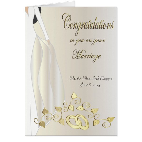 Congratulations on your Marriage Card Zazzle.com