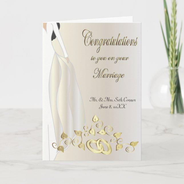 Congratulations on your Marriage Card (Front)