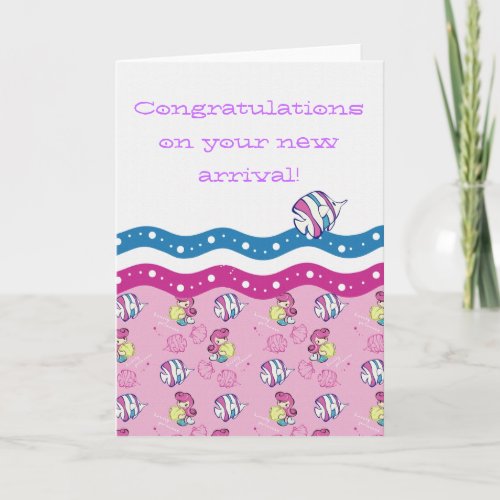 Congratulations on your new arrival card