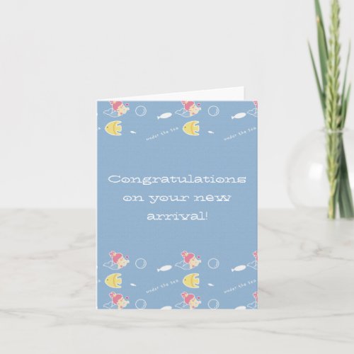 Congratulations on your new arrival card