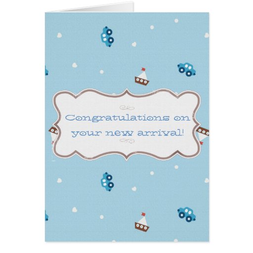 Congratulations on your new arrival! greeting card | Zazzle