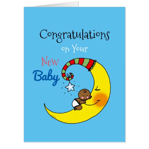 congratulations on your new baby baby moon card