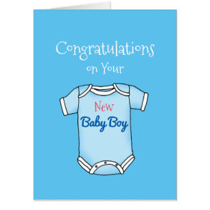 congratulations on your new baby boy card