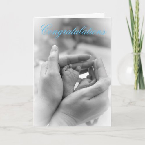 Congratulations on your New Baby Boy Card