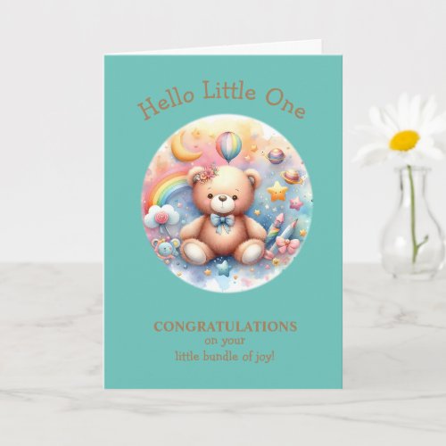Congratulations on Your New Baby Boy or Girl Card