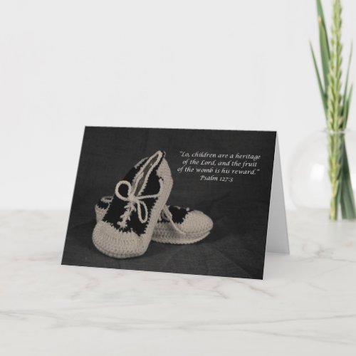 Congratulations on your new Baby Boy scripture Card