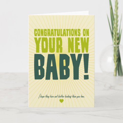 Congratulations on Your New Baby Card