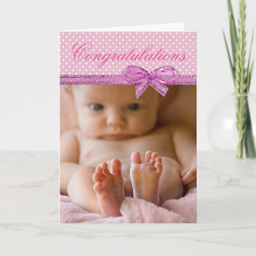 Congratulations on your New Baby Girl Card