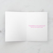 congratulations on your new baby girl card (Inside)