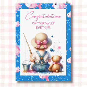 Congratulations on your New Baby Girl Card