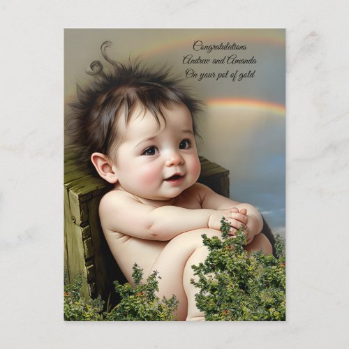 Congratulations on your new baby Personalized  Postcard