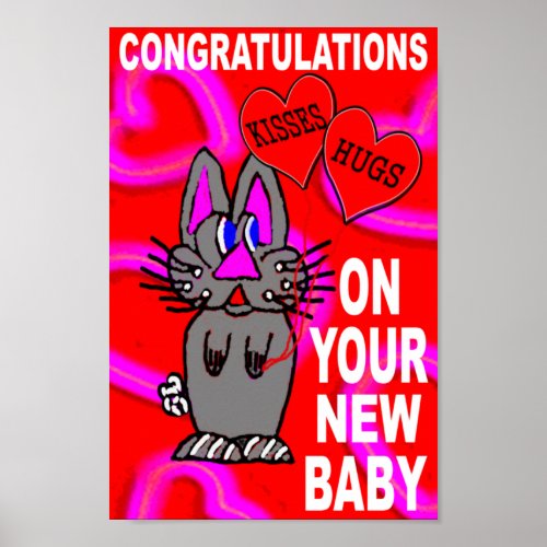 Congratulations On Your New Baby Poster