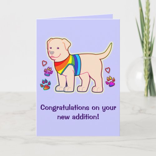 Congratulations on Your New Dog Card