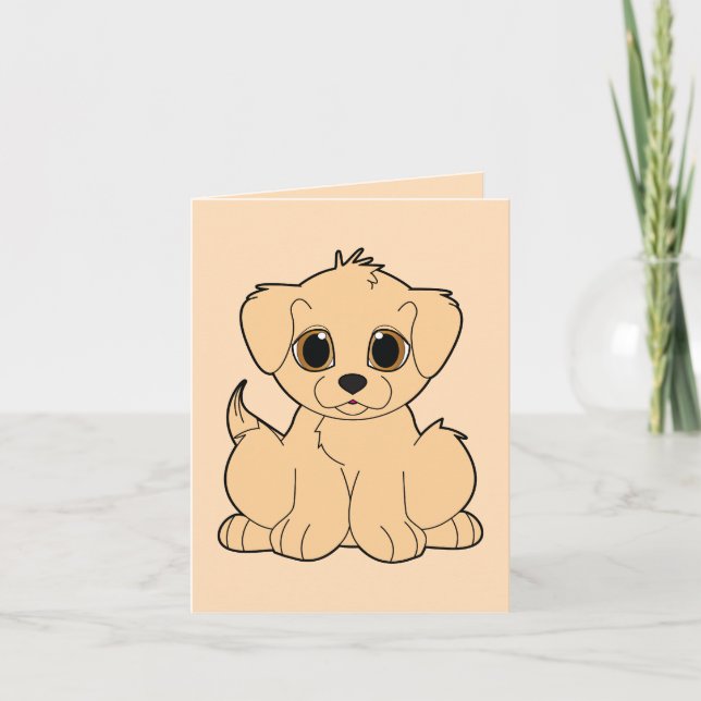 Congratulations on Your New Golden Retriever Card (Front)
