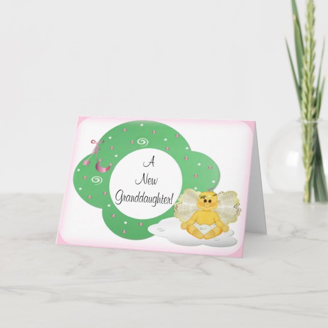 Congratulations on Your New Granddaughter Card (Front)